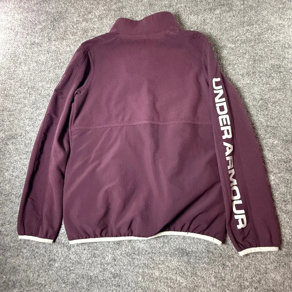 Under Armour Kids YMD Medium Purple Fleece 1/4 Zip Pullover ColdGear‎
